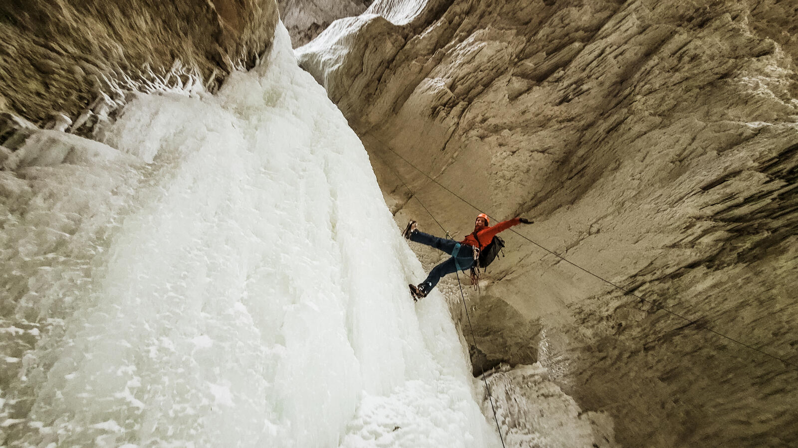 Western Canyoning Adventures Ice Climbing Golden Rappel